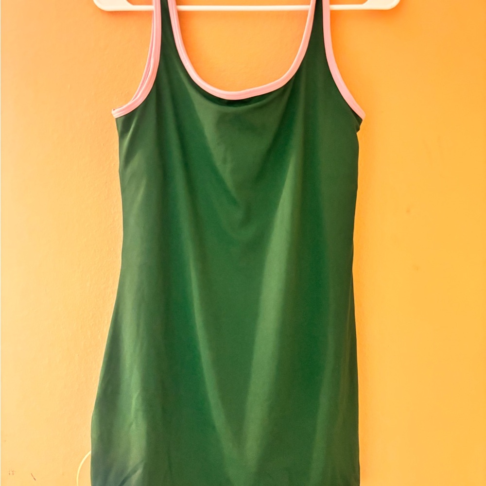 Victoria's Secret Green Camisole with Pink Trim